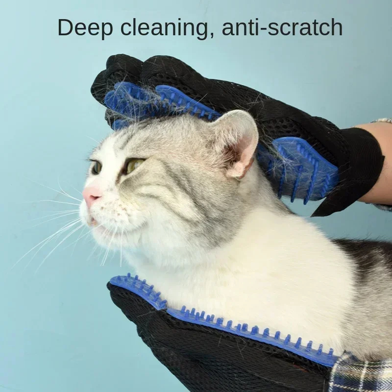 Bathe Dog Cleaning Hair Removal for Animal Use Supplies Silicone Pet Grooming Gloves Cats Brush and Comb