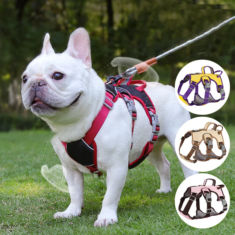 

Pet Harness Breathable Sport Harness With Handle-Dog Harnesses Reflective Adjustable for Medium Large Dogs Easy Control Harness