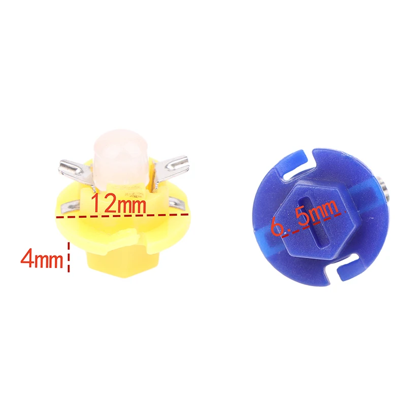 10 Шт. Освещение Приборной Панели B8.4d Bx8.4d Постоянный Ток 12 В Индикаторные Лампы