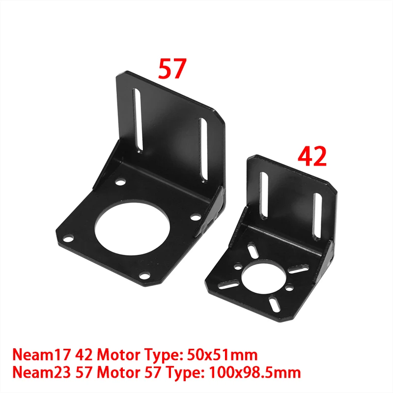

1PC NEMA17 42 Steppr Motor Accessories Bracket NEMA23 57 L Type Support Mounting Motor Holder