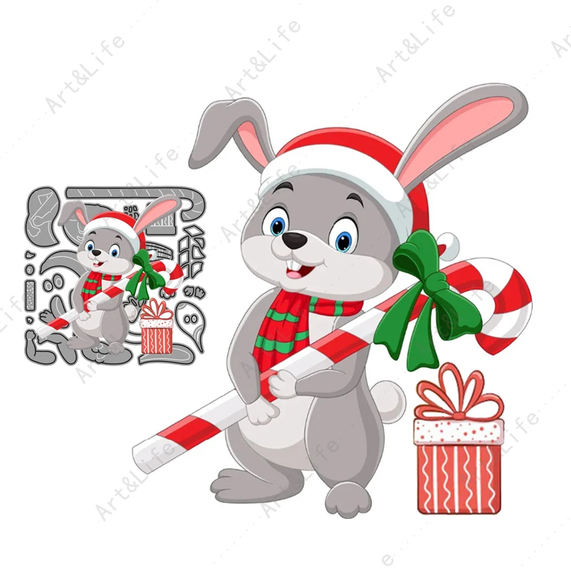 

2023 Metal Cutting Dies Easter Bunny For Making Christmas Paper Card Scrapbooking Album Embossing Stencils Cut Die Knife Mould