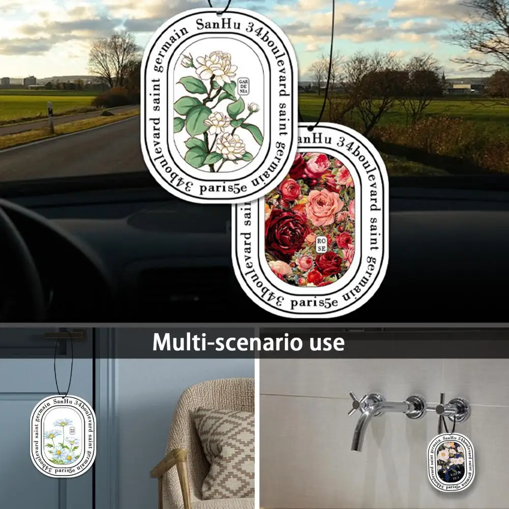 Автомобильный ароматизатор экологически чистый цветочный принт автомобильный