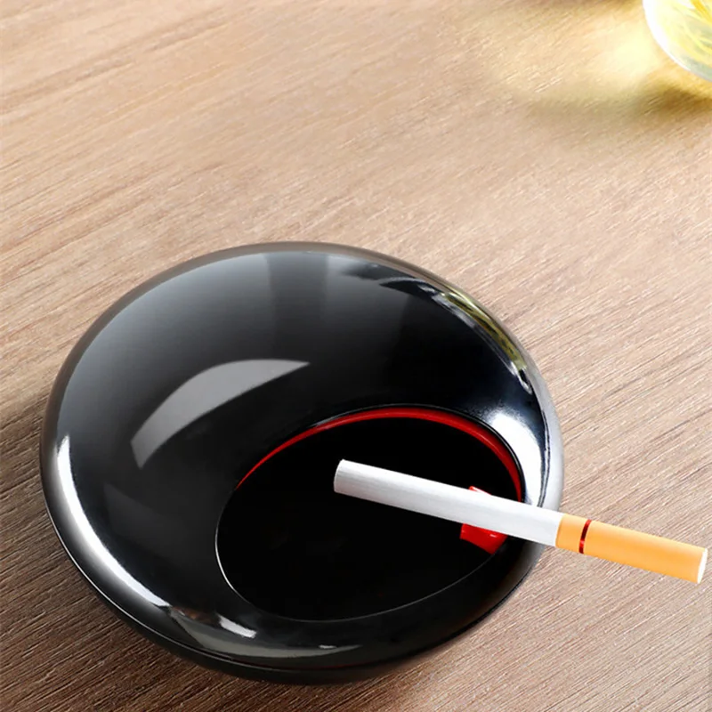 

Creative Personality Fashion Rotating Ashtray Home Office Desk Smoking Plastic Accessories Cigarette Tray Ash Holder Decoration
