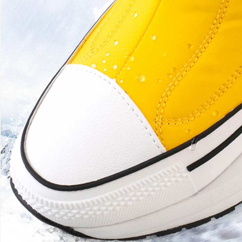 Женские зимние ботинки 2024 разноцветные утолщенные теплые и Нескользящие для пар