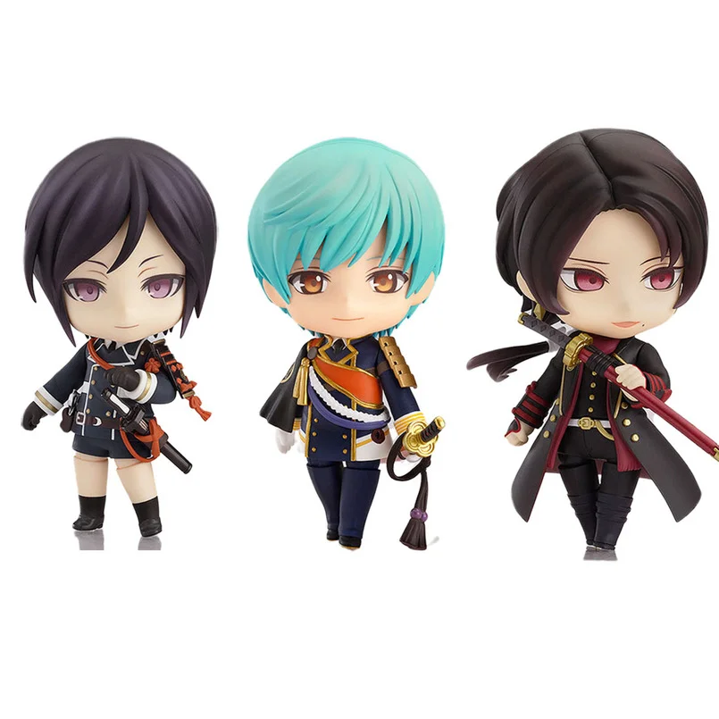 

10CM Q Version Touken Ranbu Online Anime Figure Ichigo Hitofuri Kashuu Kiyomitsu Yagen Toushirou Face Changeable Action Figure