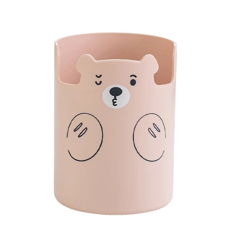 

Карандаш с милым медведем, креативный органайзер для чашки, милый медведь в форме хранения, чехол для ручки, высококачественный цветной кар...