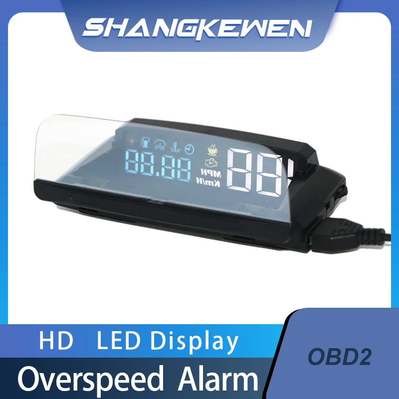 

Head Up Display SKW6 Obd2 HUD Digital Odometer Alarm Car Speedometer On-board Computer Led Auto Display Screen Projectors