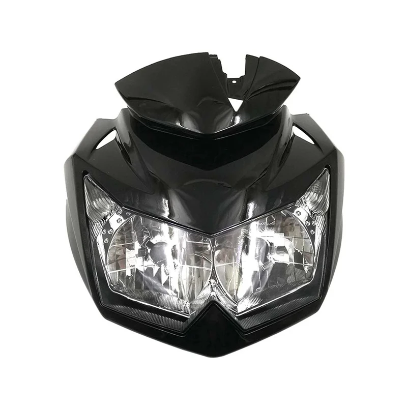 Черная мотоциклетная ВЕРХНЯЯ ПЕРЕДНЯЯ Передняя головка Шея накладка фары