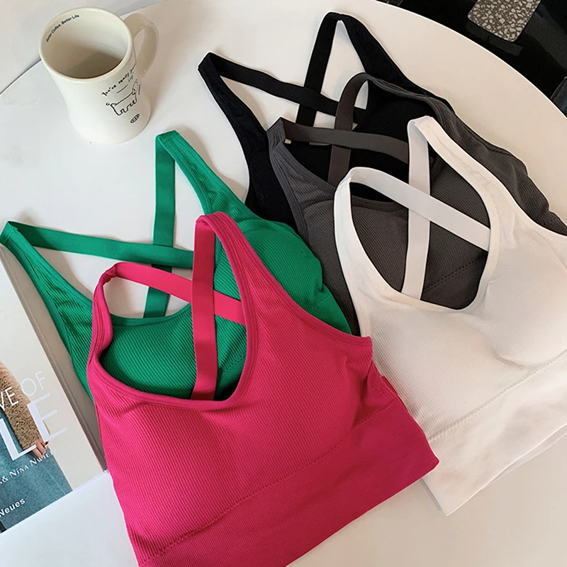 Женский укороченный топ для фитнеса