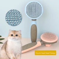 pet cat comb dog hair removal selfcleaning flea comb cat grooming brush remove loose undercoat massage combs pet supplies