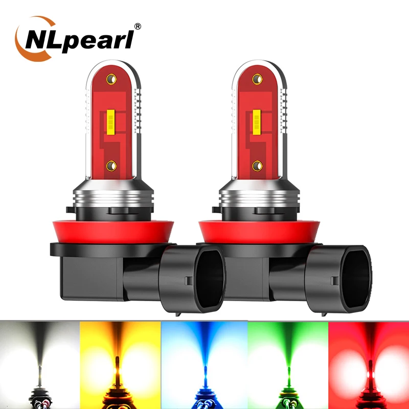 

2 шт., Автомобильные светодиодные лампы H7 H11 H8 CSP 1860SMD 9005 HB3 9006 HB4