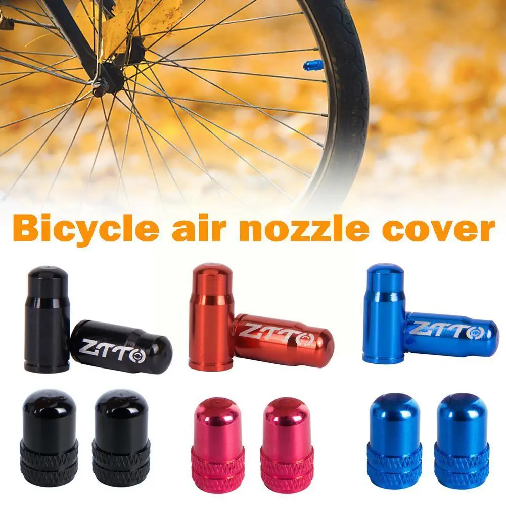 

Bicycle Air Nozzle Cover Durable Aluminum Alloy Material Suitable For Both Mountain And Road Bikes Protects Against Air Lea R9B9