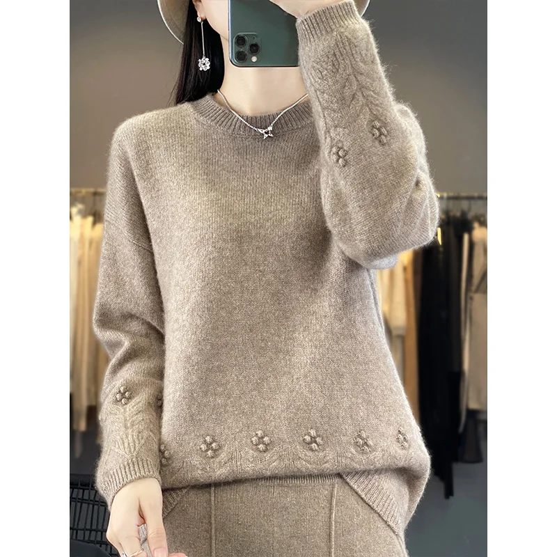 Женские свитера зимний плотный джемпер пуловер женские топы больших размеров с