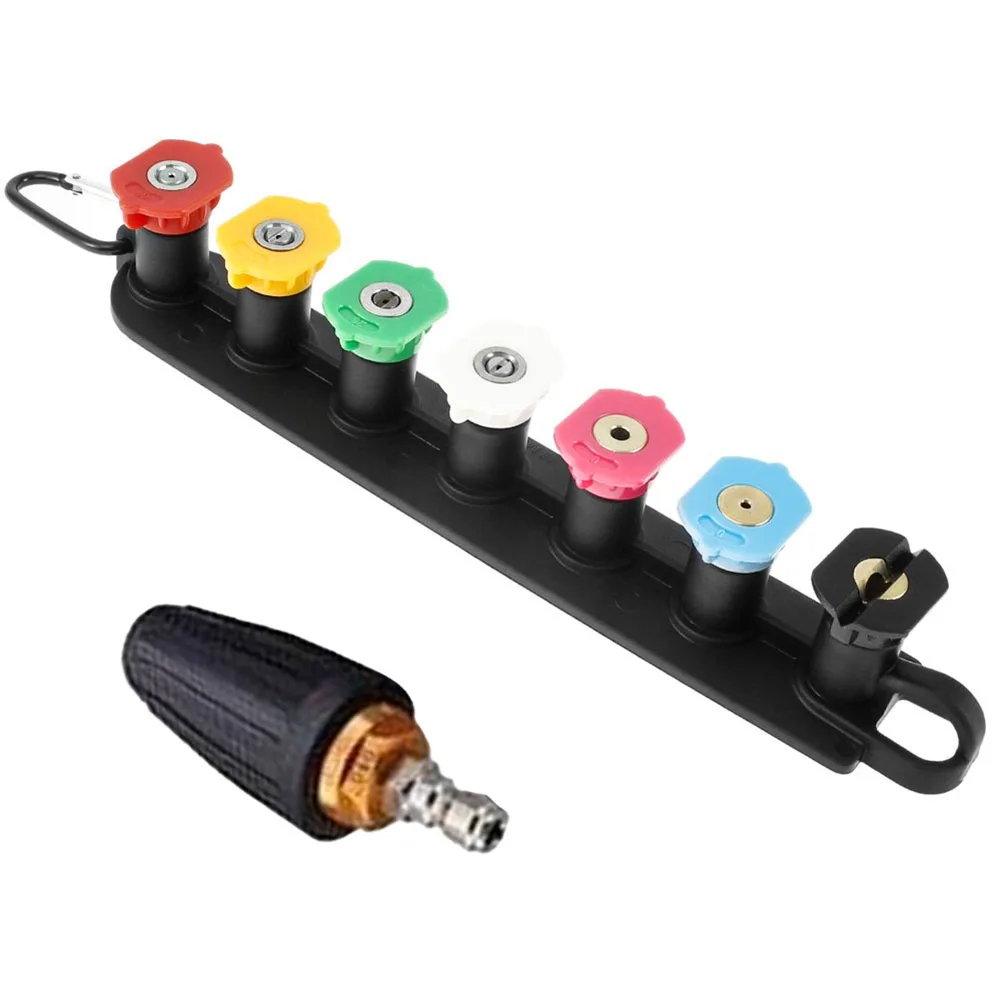 

Rotary Nozzle Nozzle Tips Pressure Washer 7 Spray Nozzle Tips With Nozzle Holder Tip Holder With Aluminum Clip Graden Power Tool