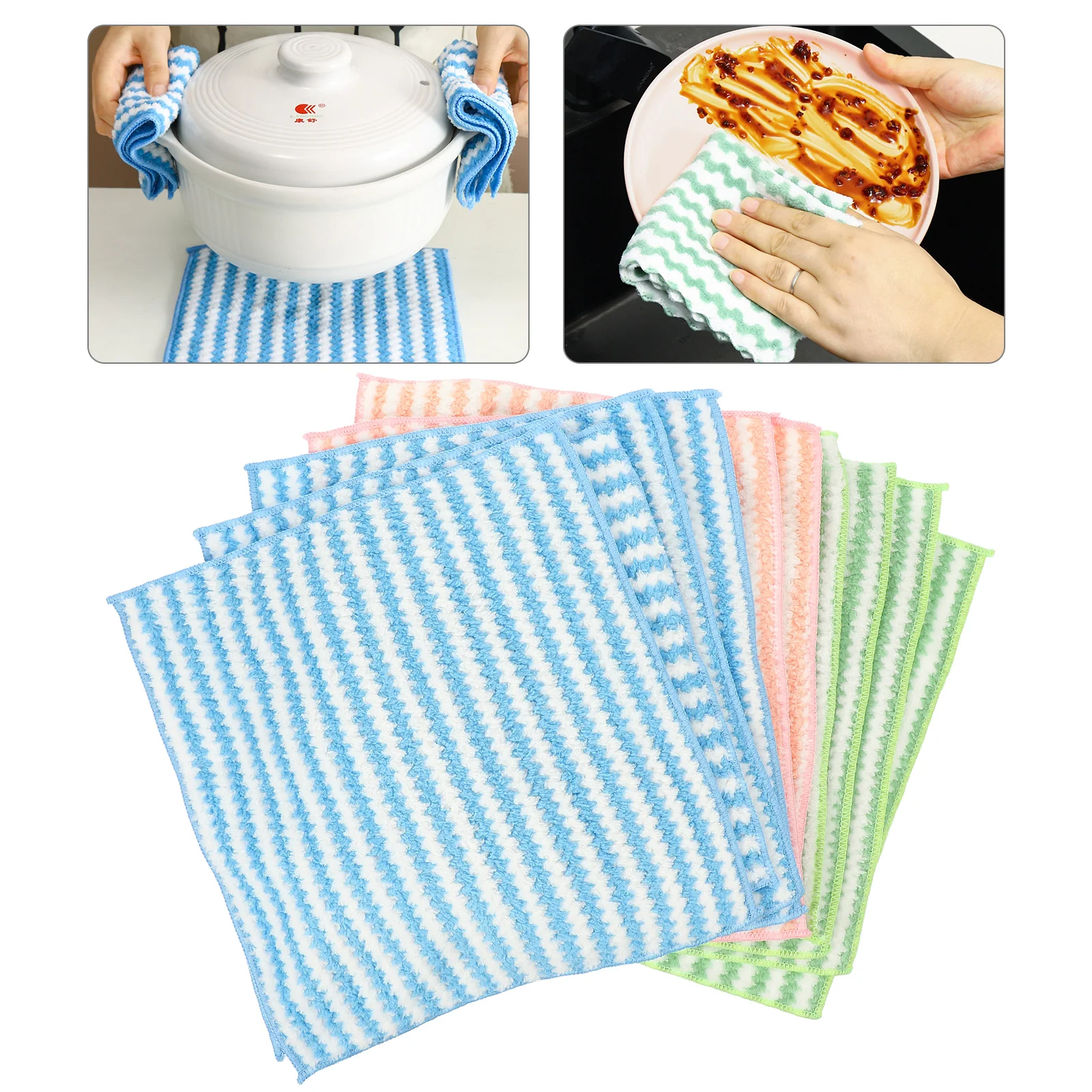 

Towels Rags Dish Cleaning Kitchen Washing Towel Cloths Cloth Microfiber Disheswiping Wash Washcloth Absorbent Scrubbing Car