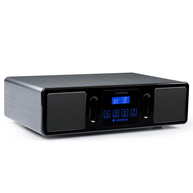 ToneWinner 21 speaker blutooth table soundbar mini metal bookshelf desktop indoor wireless WIFI APTX sound quality home speaker