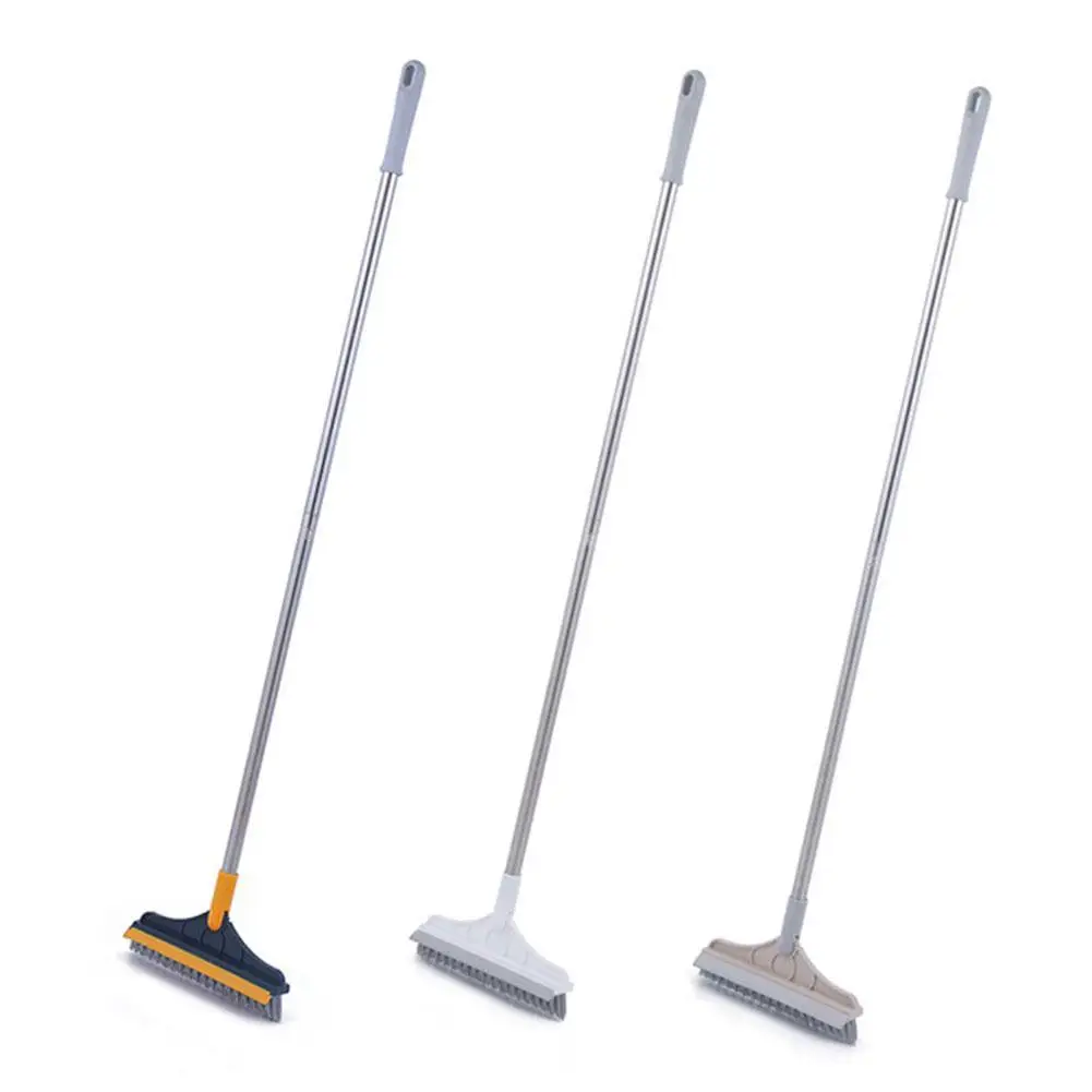 

Floor Brush Scrub Brush Bathroom Kitchen Tile Cleaning With Long Handle Stiff Bristles Broom Mop for Washing Windows Floor