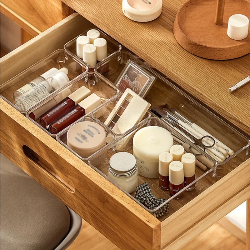 

Transparent Desk Drawer Organizers Acrylic Plastic Storage Box Jewelry Makeup Organizer Cosmetic Closet Organizer Small Things