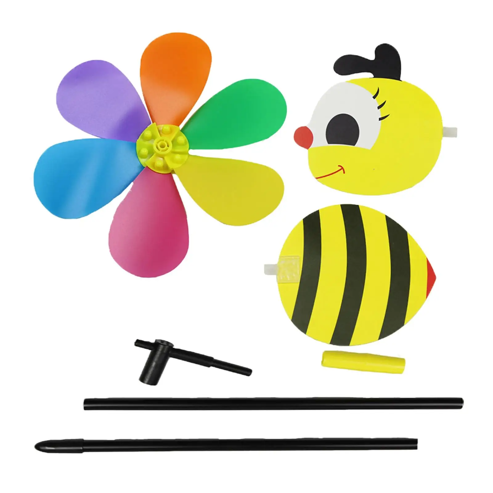 

Пчелиная мельница 3D Whirligig, украшения, ветер для двора, сада, заднего двора