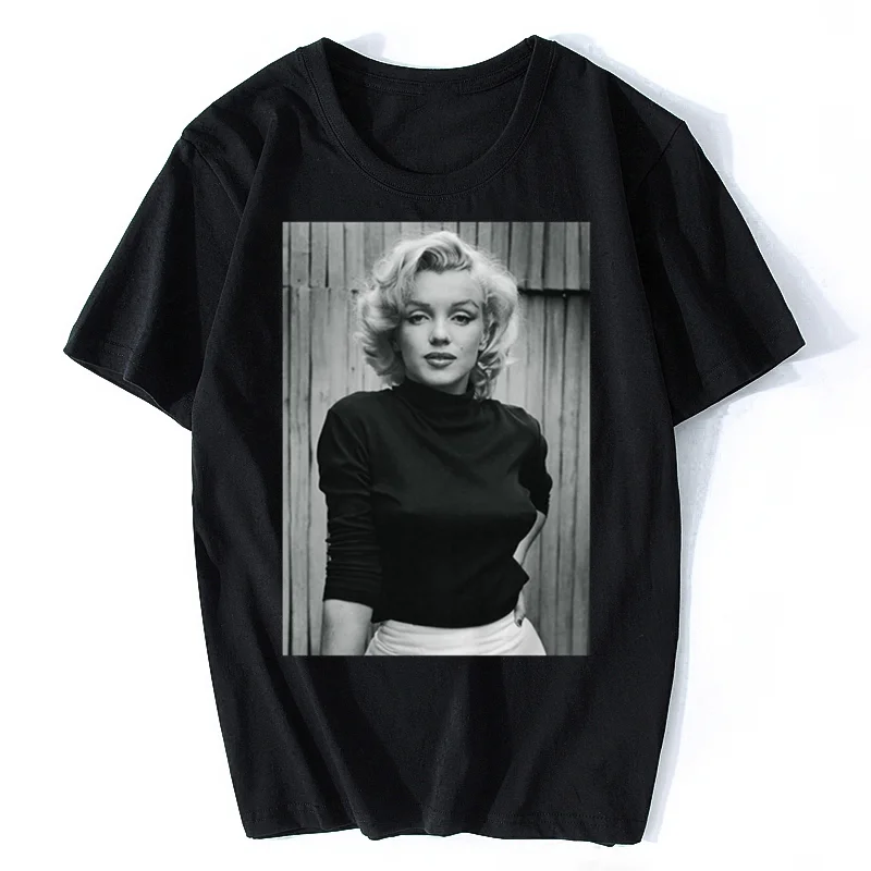 

Men T Short Retro Marilyn Monroe Cinema Graphic Tshirts Actress Old Original Tshirt Unisex Harajuku Trend Tees Ropa Hombre