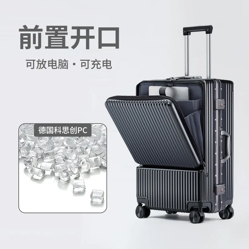 

Раздвижной передний интерьер, Многофункциональный чемодан, 20-дюймовый раздвижной ящик, строительный чемодан, троллейка