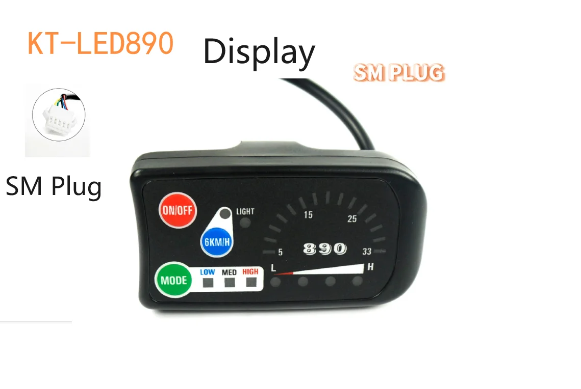 Дисплей для электровелосипеда 890 дюйма 24 В или 36 48 панель управления запчасти