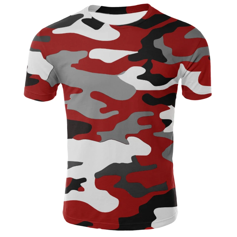 

Nova moda verão camuflagem camisa masculina casual o-pescoço algodão streetwear t camisa masculina ginásio de manga curta t cami