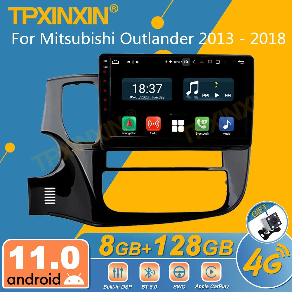 Автомагнитола 2 Din для Mitsubishi Outlander 2013-2018 Android стереоприемник GPS-навигатор