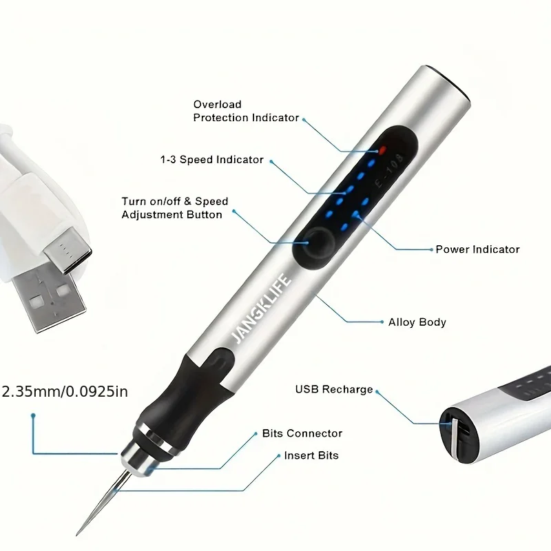 Беспроводная USB-мини-дрель Набор Вращающихся Инструментов Для Деревообработки