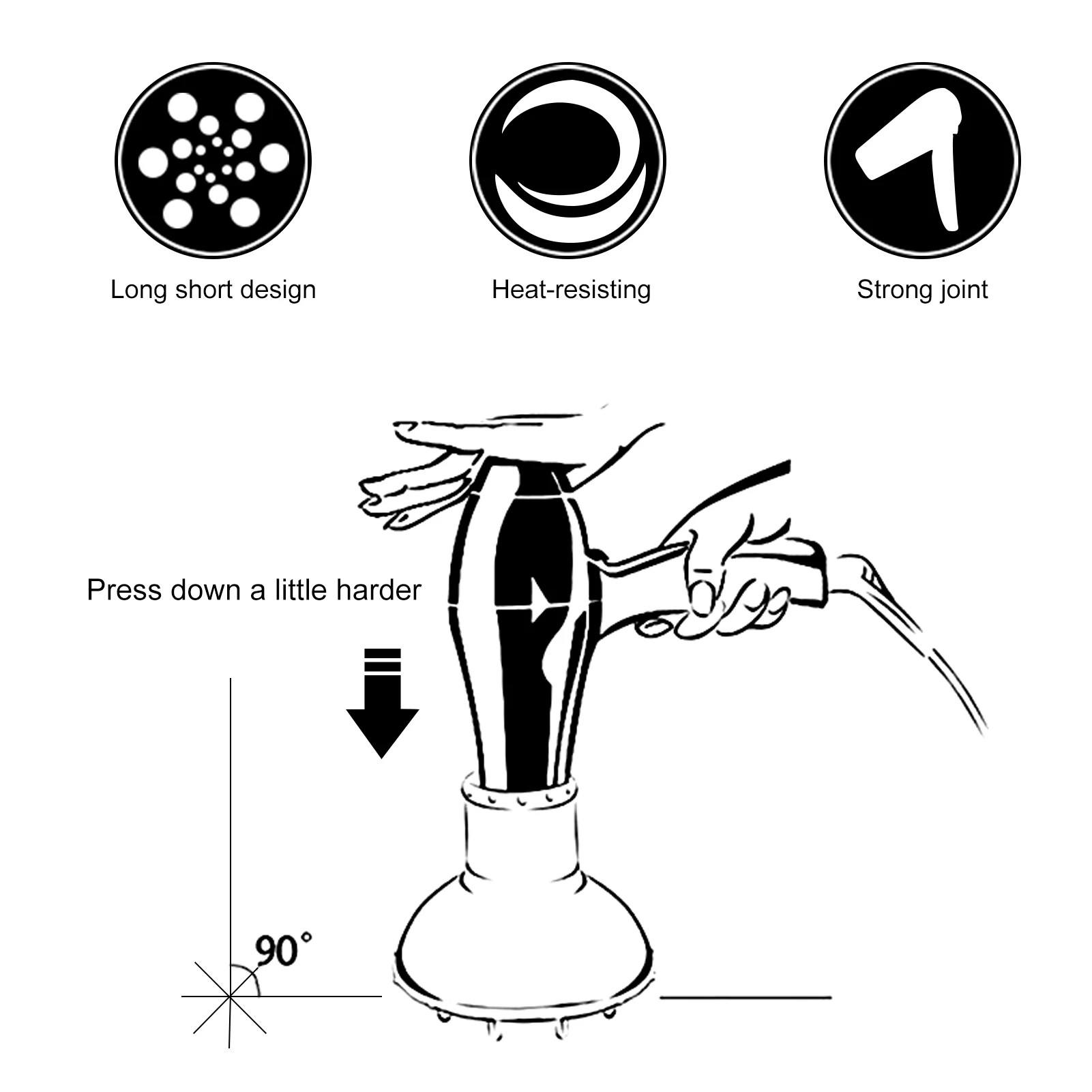 Складной рассеиватель для волос парикмахерской