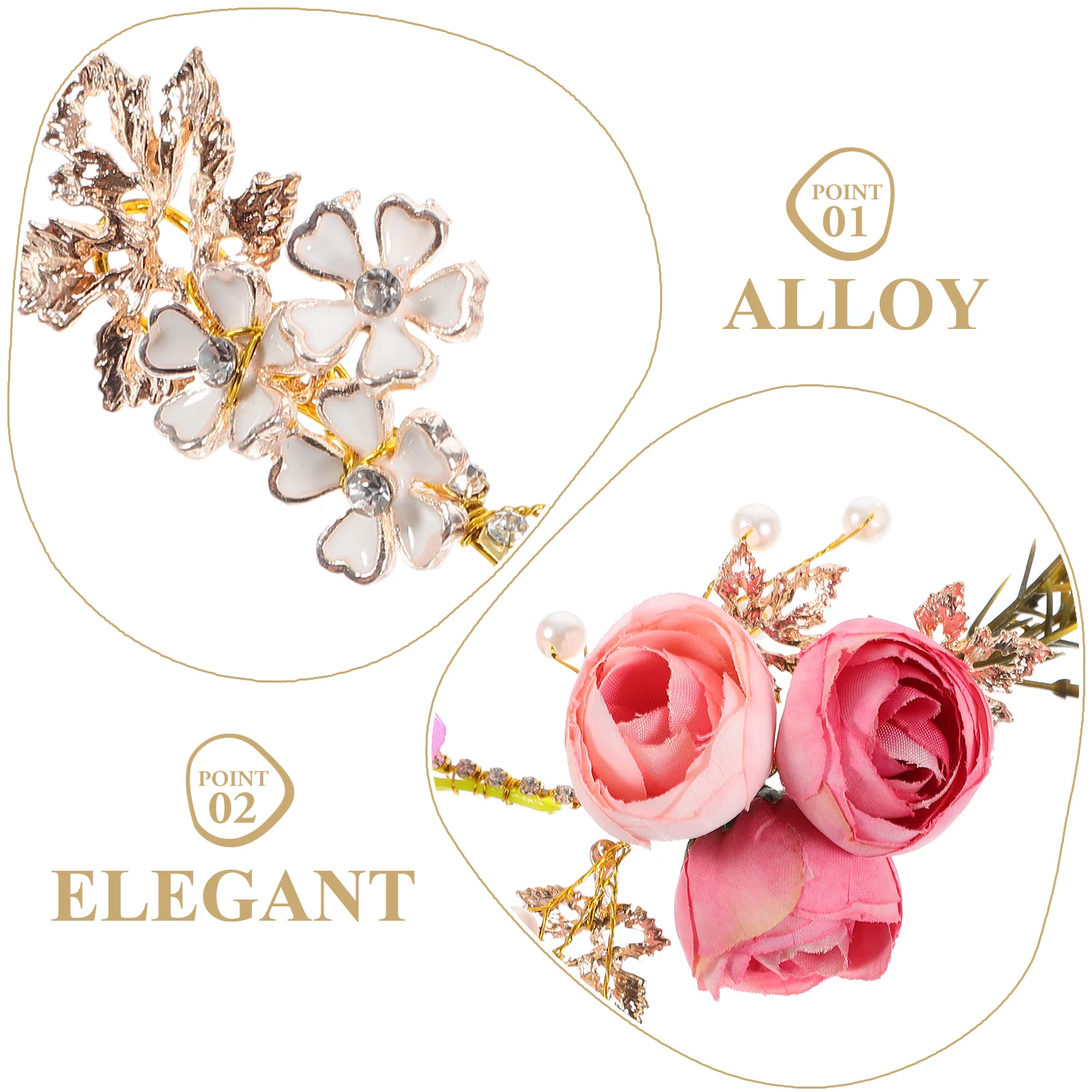 4 шт. женская цветочная ткань