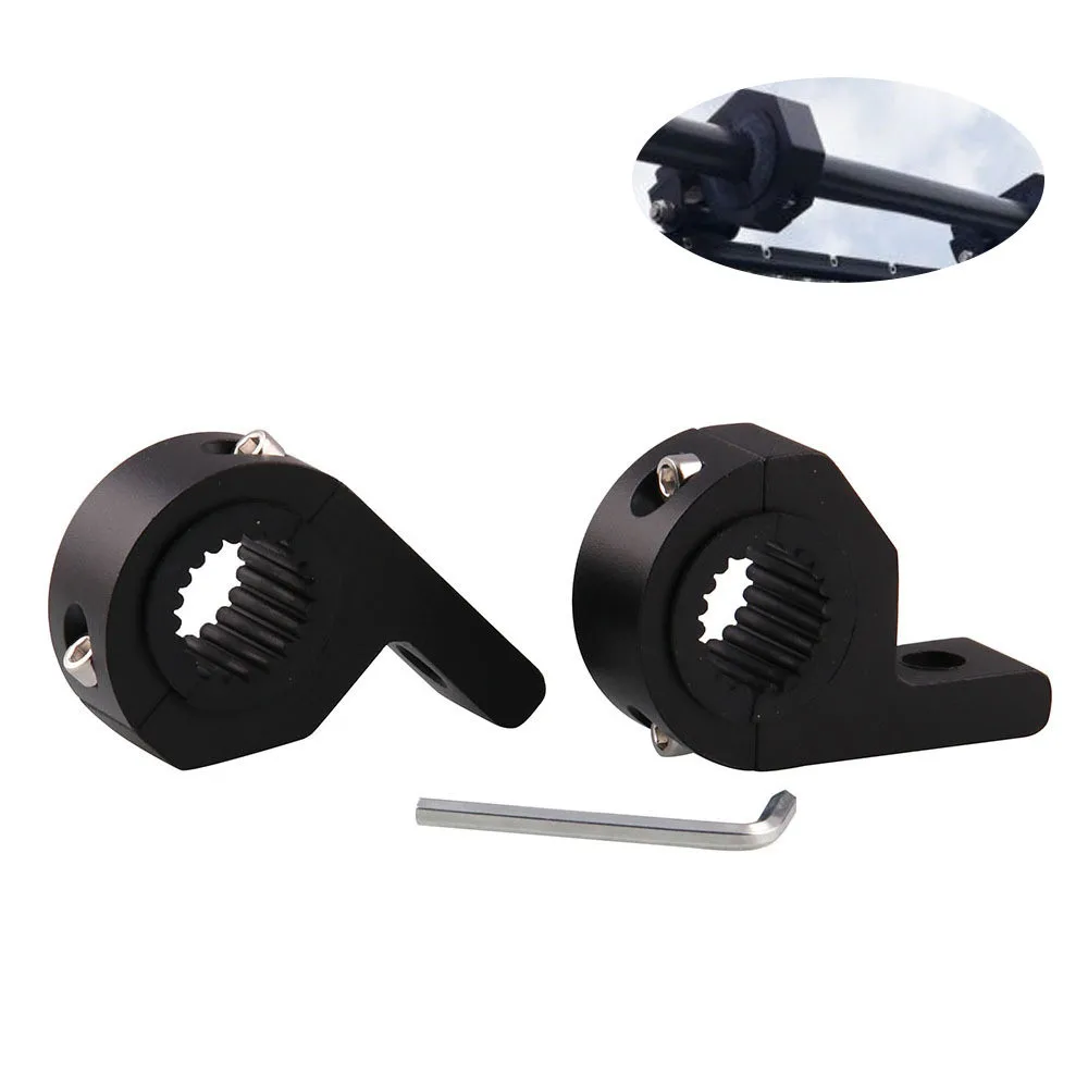 

Universal 2pcs Mount Bracket Fog Driving Light Spotlight Clamp Bracket 20-30mm for Car Motorcycle Crash Bar Guard