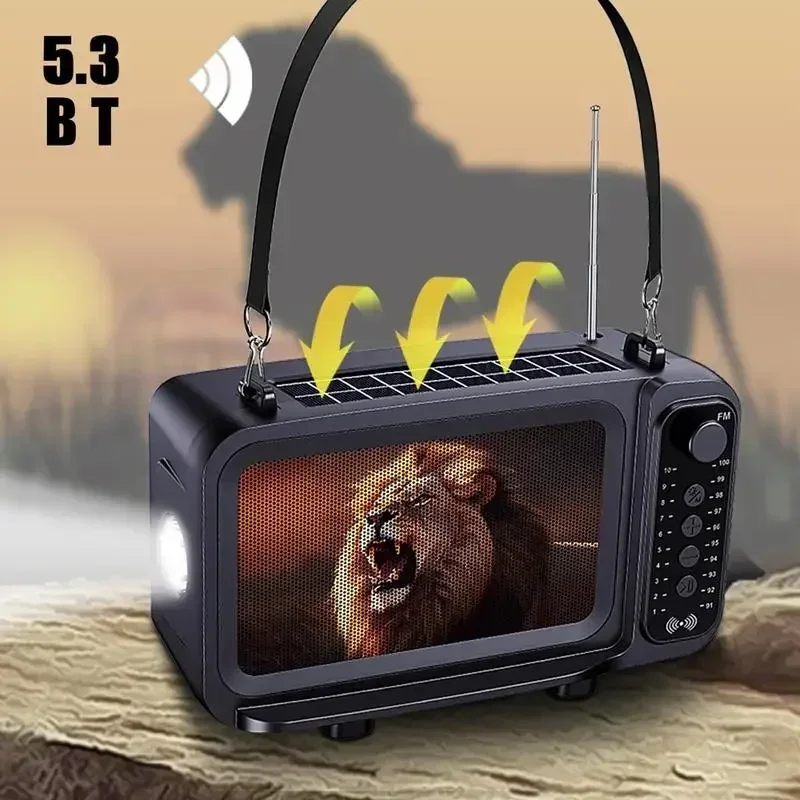 Многофункциональный беспроводной радиоприемник на солнечной батарее с