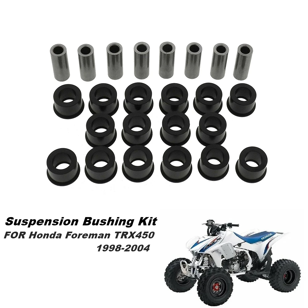 

FOR Honda Foreman TRX450 4x4 Bushing Kit Front Upper & Lower A Arm 98-04 Both Sides Bushing Suspension Accessories
