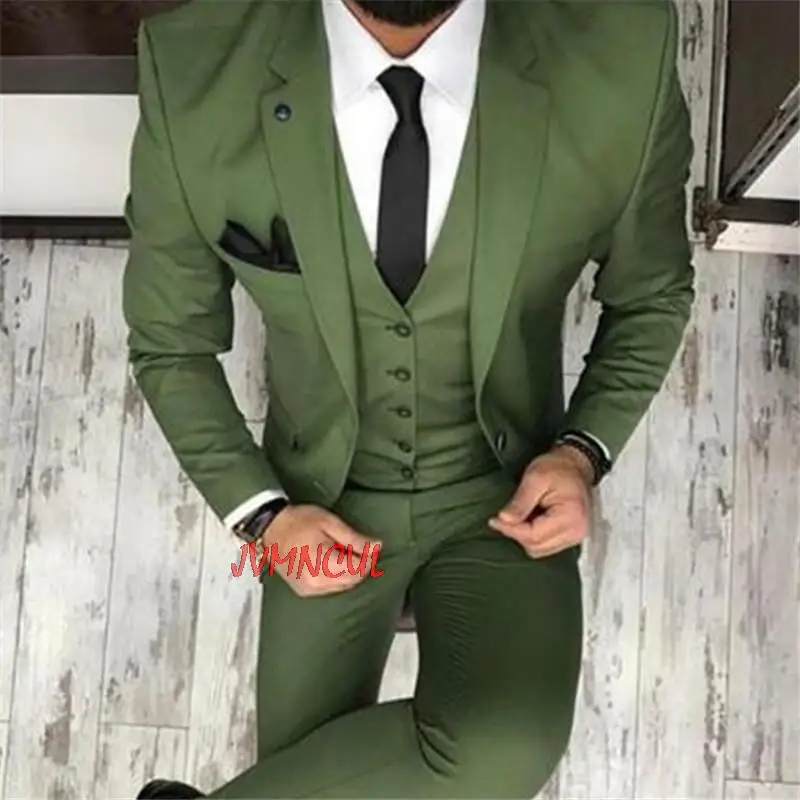 

Top Selling Men Suits For Wedding 3Pieces(Jacket+Pant+Vest+Tie) Latest Design Terno Masculino Groom Custom Made Fashion Blazer
