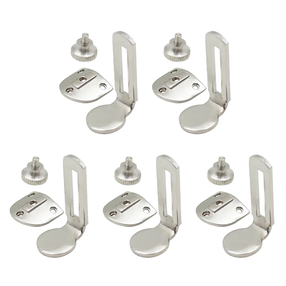 

5 Sets Clarinet Playing Finger Support Nickel Plated Clarinet Thumb Rest