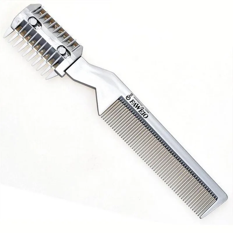 

1pc Hair Comb Beard Trimmer Razor Blade Professional Barber Brush Salon Hairdressing Tool Dual Purpose Haircut Hair Styling Comb