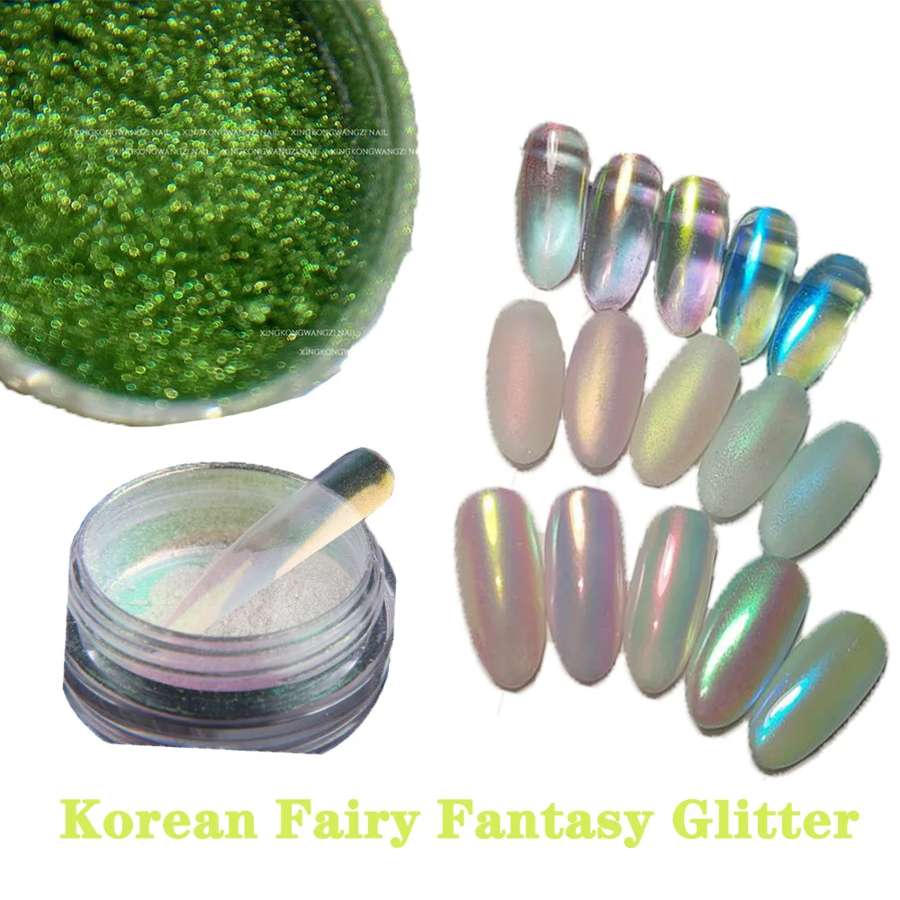 

80um Chrome Unicorn Pigment Powder Aurora ColorShift Pearl Powder Manicure Chrome Mica Powder for Nail Charms Chrome Glitter