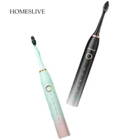 newest adult sonic electric toothbrush 5 modes smart timer rechargeable whitening toothbrush ipx8 waterproof 5 brush heads