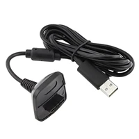 black wireless controllerb charging cable replacement charger for xbox 360