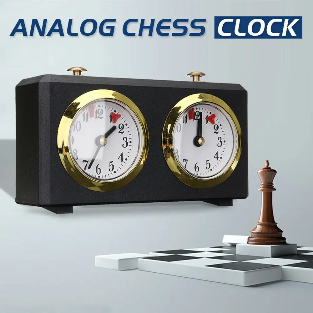 

Accurate Chess Clock Count Up Down Analog International Game Timer Professional I-GO Retro Competition Portable Accessories Gift