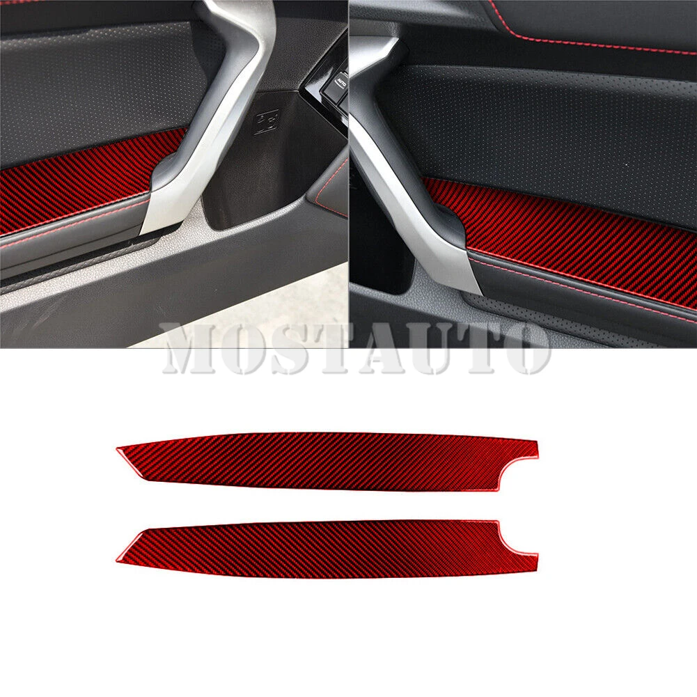 

Мягкий подлокотник из углеродного волокна для внутренней передней двери автомобиля, обшивка панели для Toyota 86 Subaru BRZ 2013-2020, 2 шт. (2 цвета)