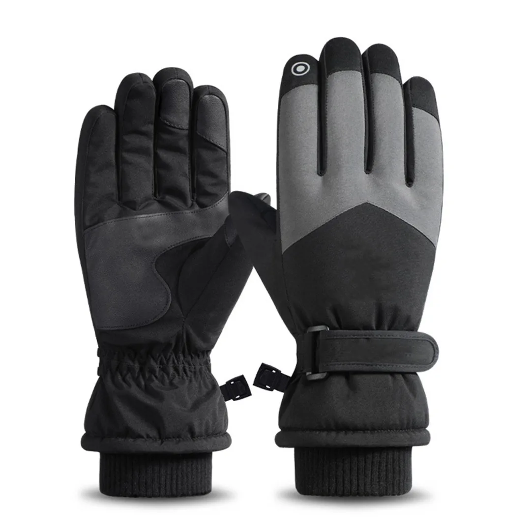 

1 Pc Men Winter Snow Ski Gloves Warm Thick Touchscreen Windproof Waterproof Snow Gloves Snowmobile Mittens Glove Sport