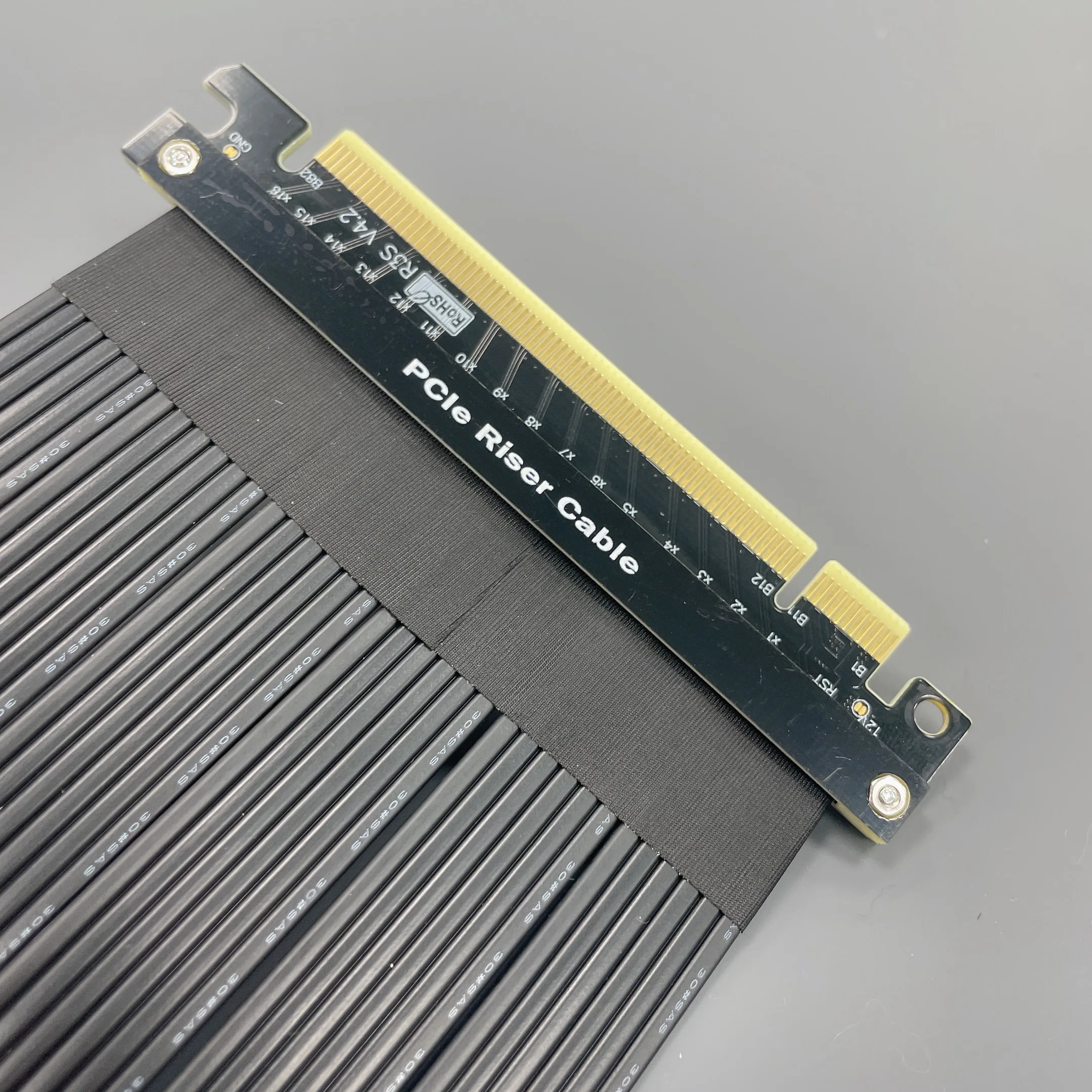 Высокоскоростной PCI Express 4 0x16 Райзер Удлинительный кабель вертикальный GPU Gaming PCIe4.0