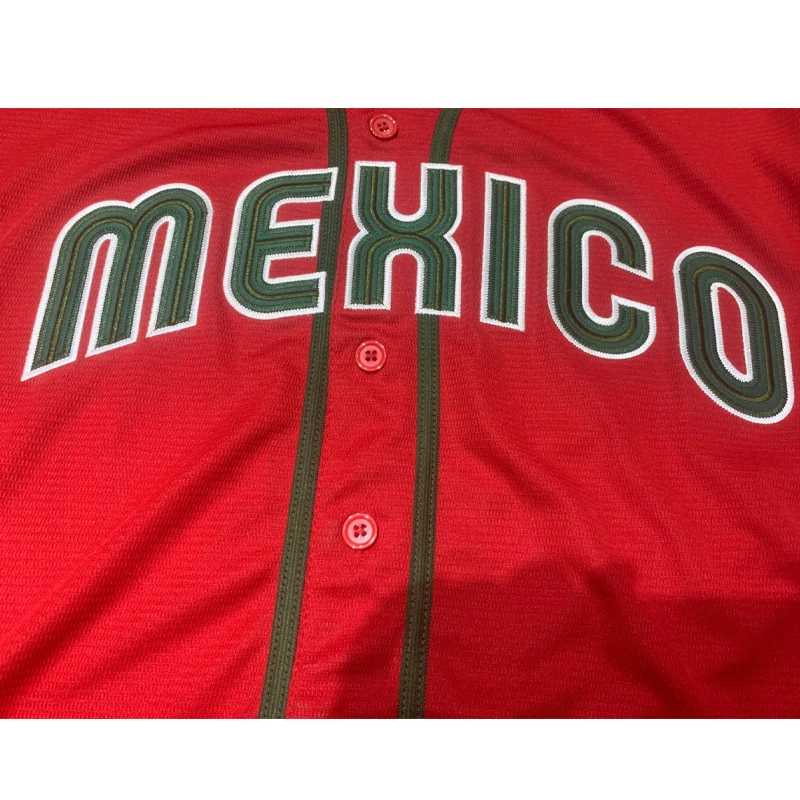 Baseball Jerseys Mexico 7 URIAS 56 AROZARENA 34 Jerseys Embroidery Sewing Outdoor Sportswear Cheap High-Quality Red 2023 World