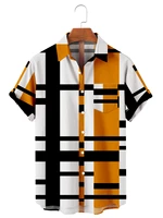 2022 summer short sleeved t shirt plus size digital print harajuku paisley national style mens shirt