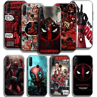 marvel deadpool for huawei honor 9x 8x 7x pro case for honor 10x lite phone case coque tpu liquid silicon funda silicone cover