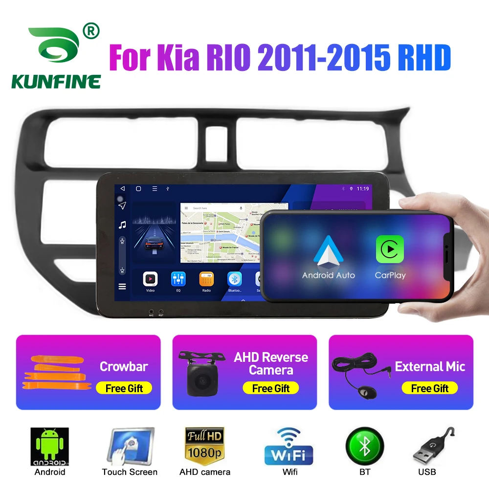 

10.33 Inch Car Radio For Kia RIO 2011-2015 RHD 2Din Android Octa Core Car Stereo DVD GPS Navigation Player QLED Screen Carplay