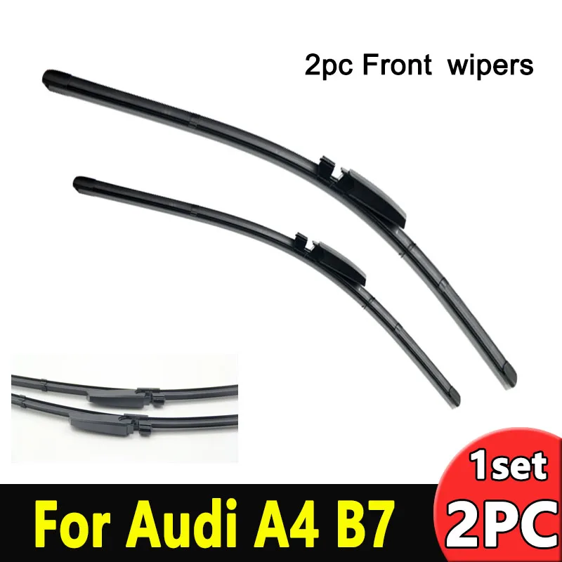 

Wiper LHD Front Wiper Blades For Audi A4 B7 S4 RS4 2004 - 2008 Windshield Windscreen Front Window 22"+22"