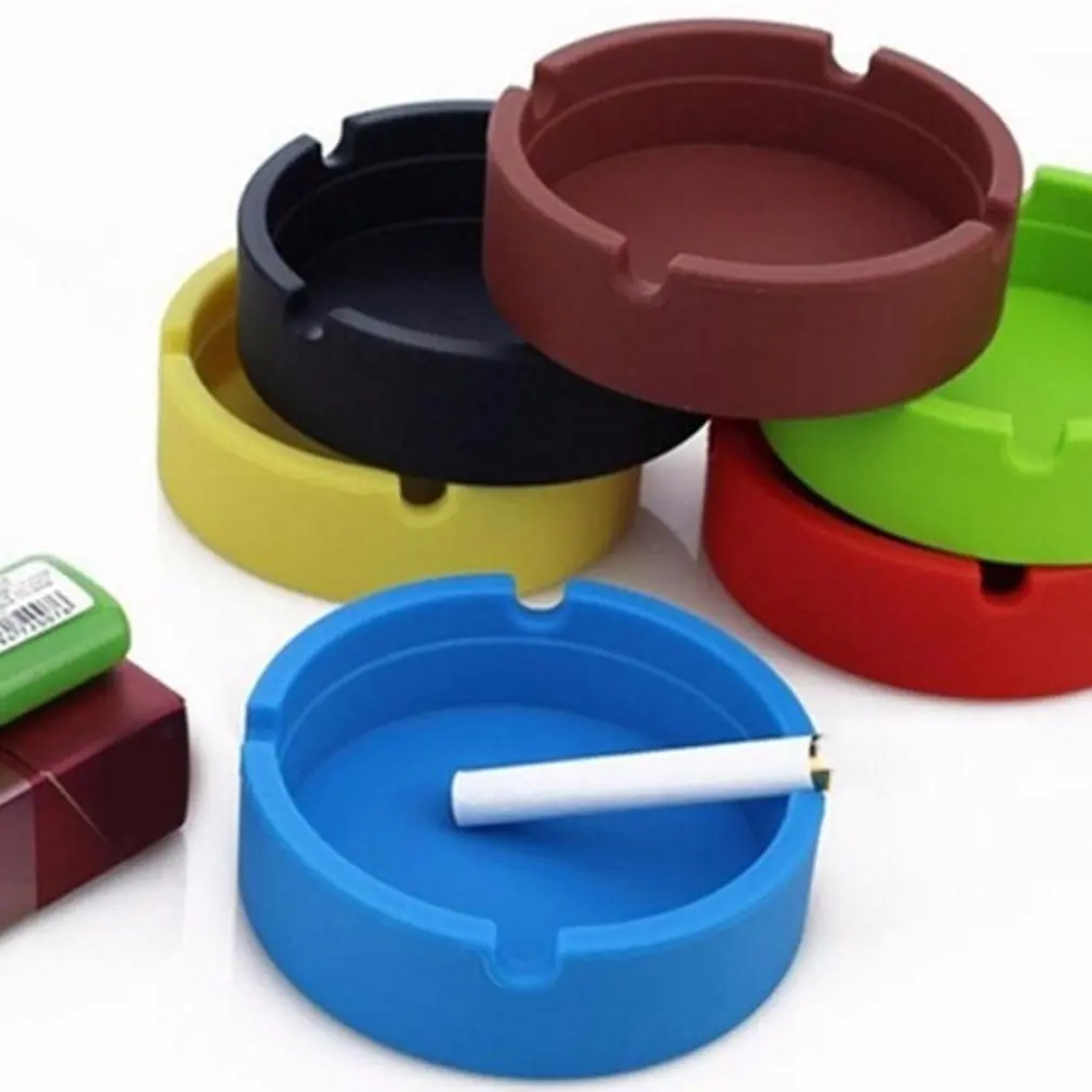 

Ashtray Scald Proof Fall Proof Silica Gel Ashtray Lightweight Ashtray Heat Insulation Smooth And Even Ashtray